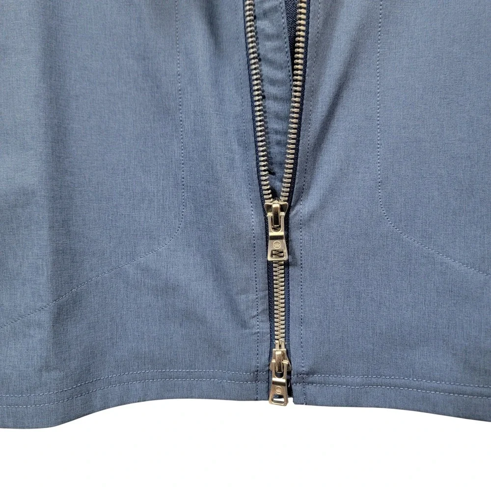 NEW Peter Millar Solstice Performance Hybrid Full-Zip Cardigan OceanBlue Mens XL